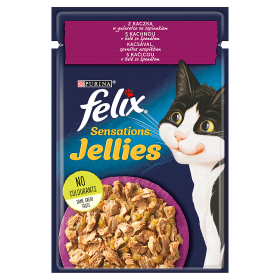 Felix Sensations Jellies Eend met Spinazie in Gelei 85g