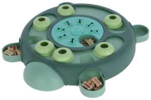 Kerbl Educatief hondenspeeltje, schildpad, turquoise, Ø 25 cm