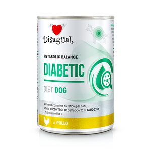 Disugual Veterinary natvoer voor honden DIABETIC Kip (volwassen) 12x400g