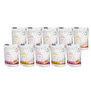 Dolina Noteci Piper voor Katten met Zalm  mix van smaken 20x100g