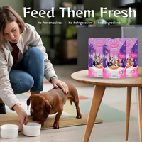 MOOCHIE Love Puree Chicken & Smoked Bacon 4x15g hondensnack met kip- en gerookt spek