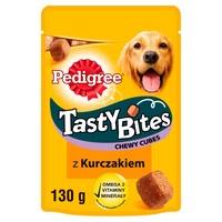 Pedigree Tasty Bites Chewy Cubes Kip en Eend hondensnack 130g
