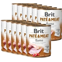 Brit Pate & Vlees met Konijn 12x800g