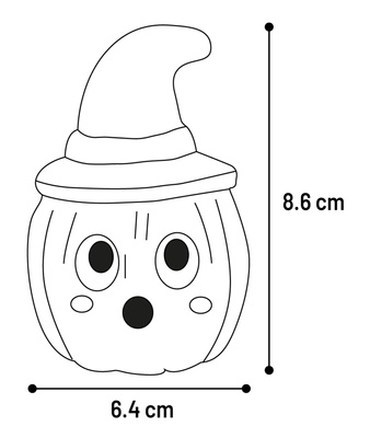 Flamingo Halloween rubberen speeltje voor honden Pompoenmix