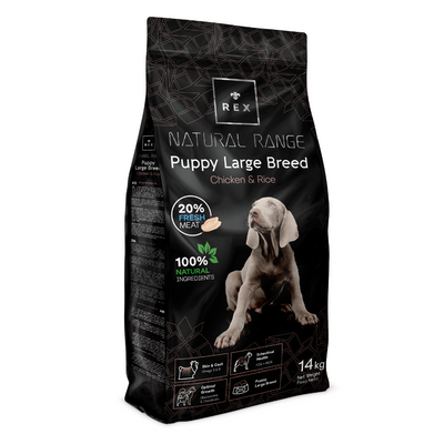 Rex Natural Range Puppy Grote Rassen Kip & Rijst 14kg