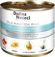 Dolina Noteci Premium voor kleine honden met Kalfsvlees, Tomaten en Pasta 6x185g 