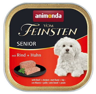 Animonda Hond Vom Feinsten Senior Rundvlees met Kip 150g