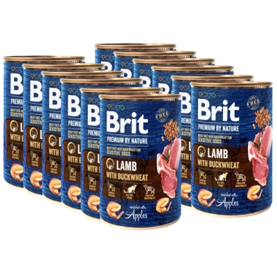 Brit Premium By Nature Lam met Boekweit 12x400g