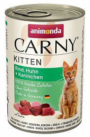 Animonda Cat Carny Kitten Rundvlees, Kip + Konijn 400g