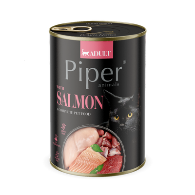 DOLINA NOTECI Piper voor katten met zalm 6x400g