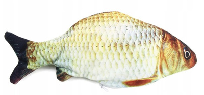 Kattenspeeltje pluche vis met kattenkruid 21cm