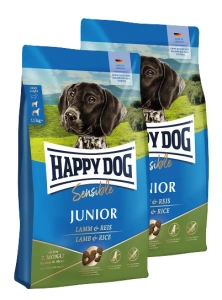 HAPPY DOG Sensible Junior, droogvoer, lam/rijst, 2x10 kg