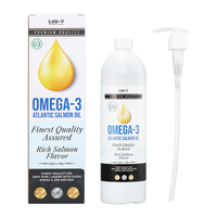 LAB-V Omega-3 100% Topkwaliteit Atlantische Zalmolie voor honden en katten 1000 ml