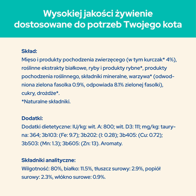 CAT CHOW Haarbal Kattenvoer met Kip en Groene Bonen in Saus 85g - 20 SIZEN + 6 GRATIS !!! + Groominghandschoen - Cat Chow GRATIS