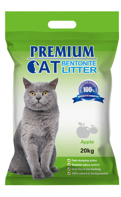Premium Cat Clumping Bentonite Nest - Appel voor katten 20kg