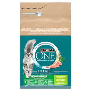 Purina One Indoor Cat Adult Voeding met kalkoen voor katten 3kg