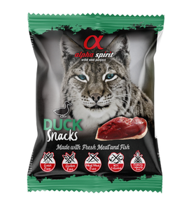 Alpha Spirit Kattensnoepje eend blokjes 50g