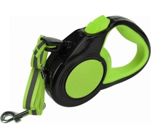 NUXIE® automatische hondenriem reflecterend koord 3m 15kg groen