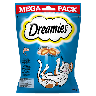 DREAMIES 180 g - kattensnoepje met zalmsmaak