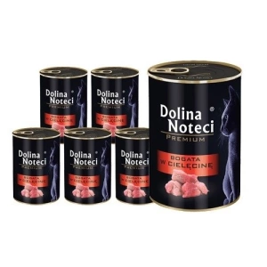 Dolina Noteci Premium Voor Katten Rijk aan Kalfsvlees 12x400g