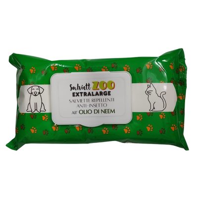SalviettZOO XL - honden- en kattenpoetsdoekjes 40st (met neemolie)