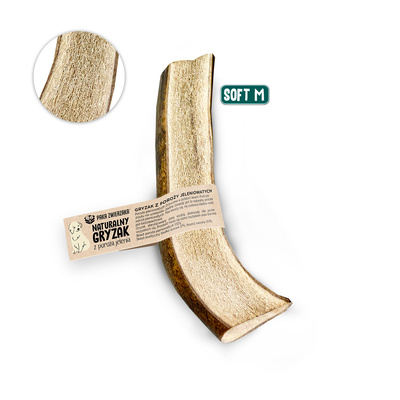 Paka Zwierzaka Natuurlijke Hertenhoorn Kauw Zacht M