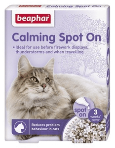 BEAPHAR Kalmerende Spot On Kalmerende Druppels voor Katten 3x0.4ml