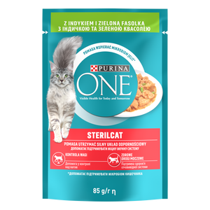 Purina One Sterilcat met kalkoen en sperziebonen 85g