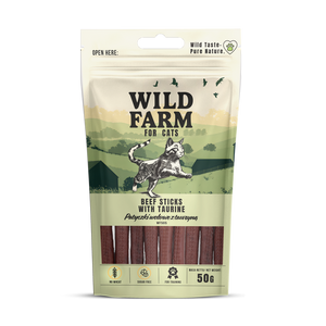 WILD FARM taurine sticks 50g kattensnoepjes