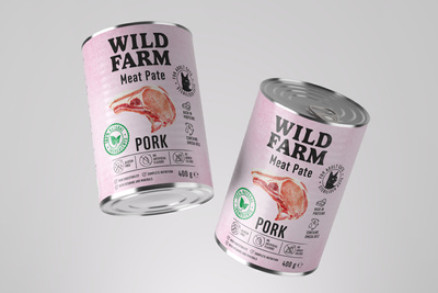 WILD FARM Pate 20x400g - glutenvrij kattenvoer MIX