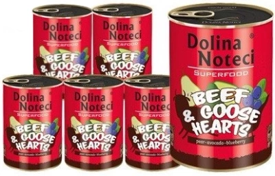 Dolina Noteci Supervoeding Rundvlees met Ganzenhartjes 6x800g