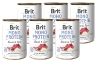Brit Mono Eiwit met Lam en Rijst 6x400g