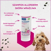Virbac Allerderm shampoo voor de gevoelige huid van honden en katten 250 ml