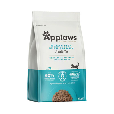 Applaws Cat Adult Oceaanvis met Zalm Kattenvoer 6kg + een verrassing voor de kat