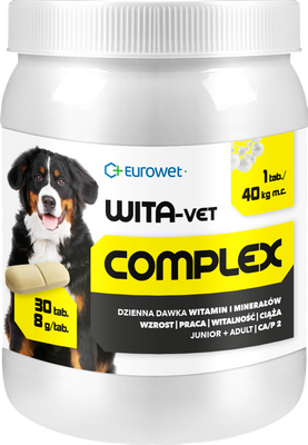 Eurowet Wita-Vet Junior+Adult Ca/P 2 30tab
