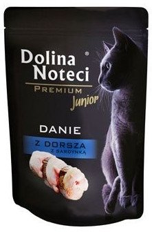 Dolina Noteci Premium Junior Kabeljauwschotel met Sardine 85g