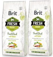 Brit Verse Eend & Gierst Adult Rennen & Werken 2x12kg