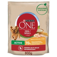 Purina One Mini/Small Active Hondenvoer Kip met Rijst 800g
