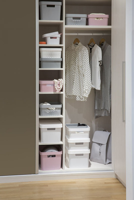 Curver Infinity 17l Roze Opengewerkte Container met Deksel