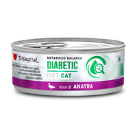 Disugual Veterinary natvoer voor katten DIABETIC Eend (volwassen) 85g