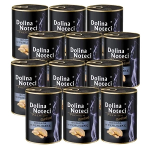 DOLINA NOTECI Premium voor gesteriliseerde katten rijk aan parelhoen 12x400g