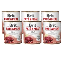 Brit Pate & Vlees met Rundvlees 6x800g