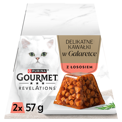 GOURMET Revelations Delicate stukjes in zalmgelei 2x57g