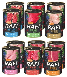 Dolina Noteci Rafi met kwartel mix van smaken 30x400g