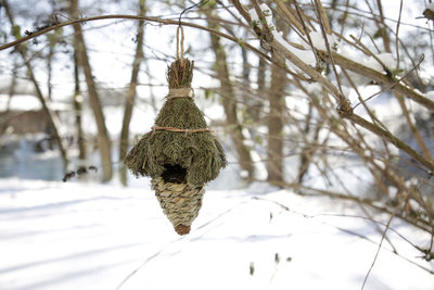 KERBL Hangend vogelnestje van gras, 27 cm x Ø 12 cm