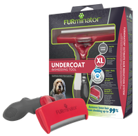 FURMINATOR Tool voor het uitkammen van losse ondervacht bij langharige reuzehonden 