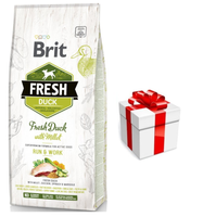 Brit Verse Eend & Gierst Adult Rennen & Werken 12kg + GRATIS een verrassing voor je hond!