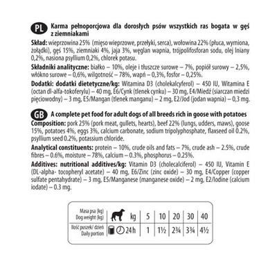 Dolina Noteci Premium Gans met Aardappelen 150g