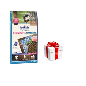 BOSCH Medium Junior 15kg + GRATIS een verrassing voor je hond!