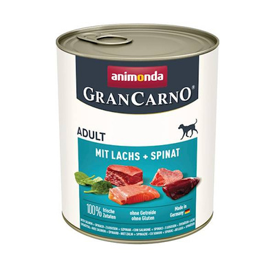 ANIMONDA GranCarno Adult Hondensmaak: Zalm + Spinazie 800g